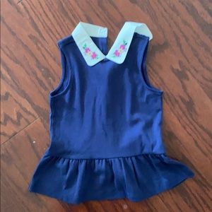 Preppy girls blouse with collar